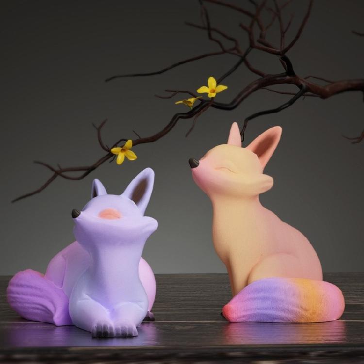 Aromatherapy Candle Mold Foxes Silicone Resin Molds Epoxy Casting Mold Home Decors