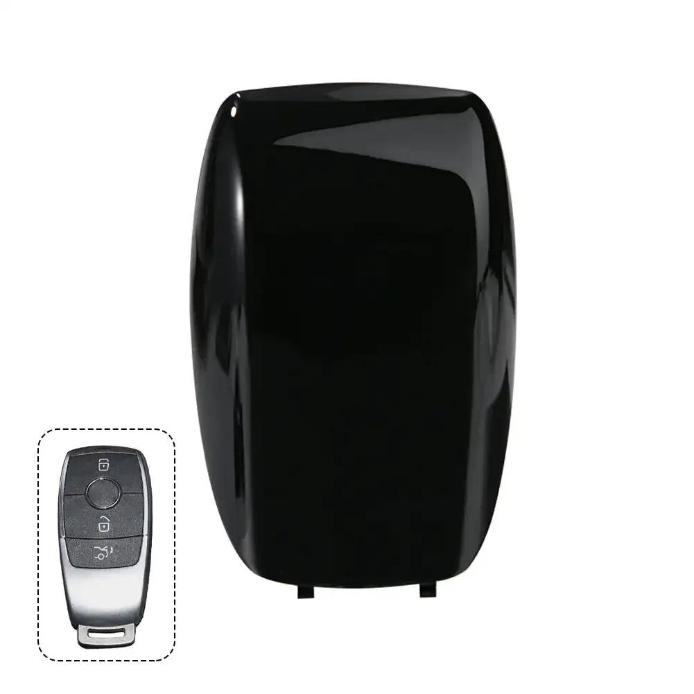 1 Stück Smart Schlüsselhülle Abdeckung Rückseite Glänzend Schwarz für 2019-AUF Mercedes Benz C E S Klasse GLE W177 W213 Autozubehör