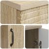 Desk in Sonoma Oak Finish 142.5 x 50 x 75 cm Particleboard