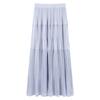 Wisteria Garden, skirt girl spring and summer thin long A-shaped skirt temperament fairy purple skirt