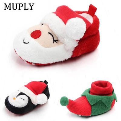 Winter Boots Baby Girls Boys Super Keep Warm Shoes Christmas First Walkers Anti-slip Newborn Toddler Infant Girl Footwear Shoes
