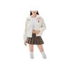 New MLB Velvet Jackets Women's Ecru 3FFDH0136-50CRD