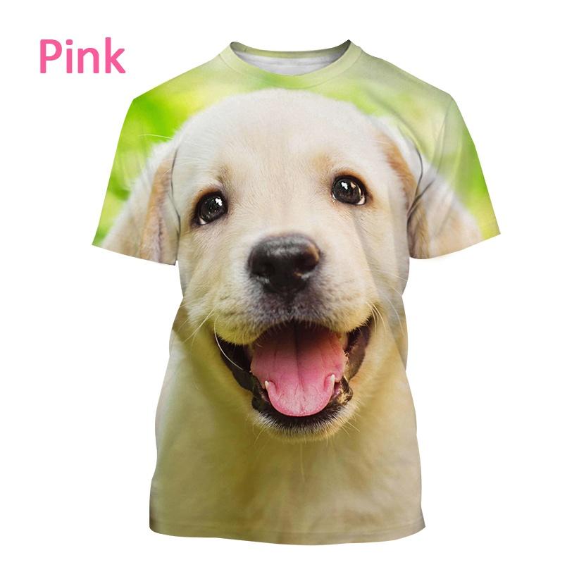 New Men's Funny Casual Dog 3D Short-sleeved T Shirt Harajuku Style Pet Print Top Cute Animal Labrador Retriever T Shirt