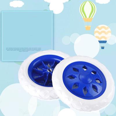 2Pcs EVA Shopping Cart Wheels Travelling Trolley Caster 6.3Inch Tire Wheel Wheelchair Caster Flexible Replacement Anti Slip