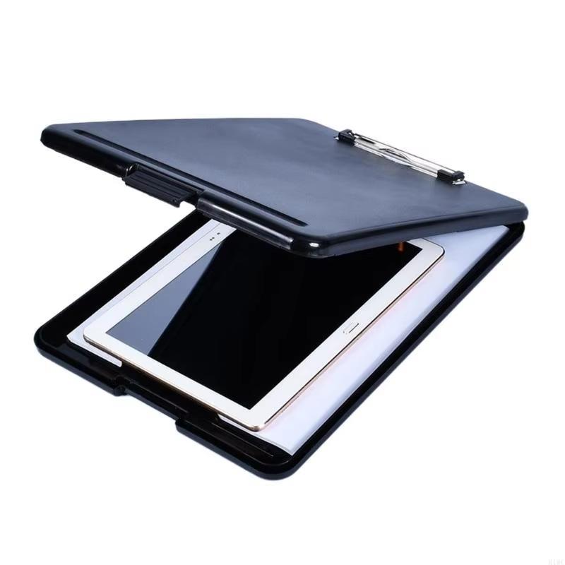 Multifunctional File Folder With Clipboard Waterproof Plastic Writing Pad For Student Teacher School