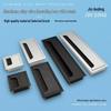 Black Aluminum Desk Cable Management Box with Square Cover