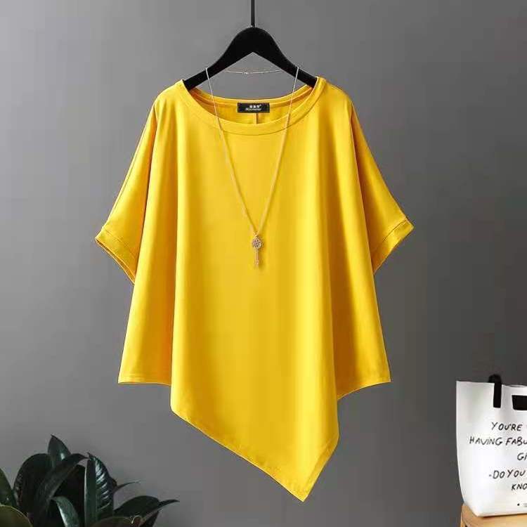 

Летняя женская футболка свободного покроя, свободные футболки Harajuku, короткие рукава «летучая мышь», простая корейская женская одежда больших размеров y2k XXXL