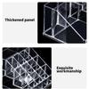 Clear Nail Polish Organizer Acrylic Display Stand Plastic Cosmetic Holder For Makeup Brush Storage Solution
