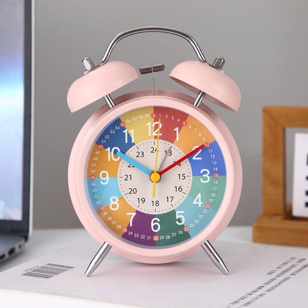 Cartoon Number Student Educational Alarm Clock Early Education Mute Table Alarm Clock Wake Up Anti-fall Desktop Clock Bedroom