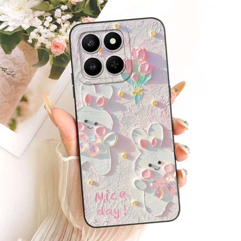 Etui For Honor 400 Smart 5G LGN-NX1 Urocze Śmieszne Kreskówkowe Pokrowiec Odporne na Wstrząsy Etui na Telefon Dla Honor X7d 4G HonorX7d 5G Miękkie Pokrowce Torby