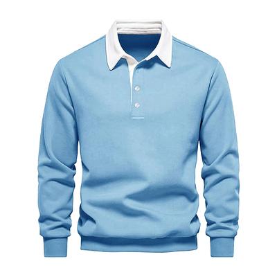 Cămașă casual de toamnă cu mânecă lungă pentru bărbați, Pulover la modă cu croială slim fit, Hanorac casual pentru întâlniri