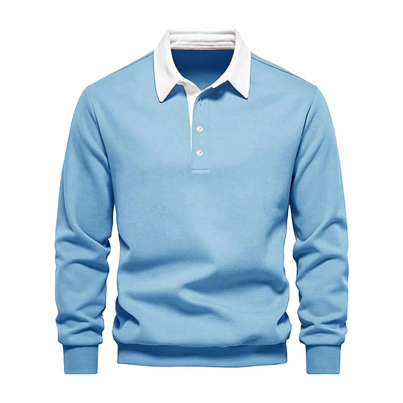 Men's Casual Long-sleeved Autumn Pullover Shirt, Fashionable Slim Fit Casual Date Hoodie Sweater