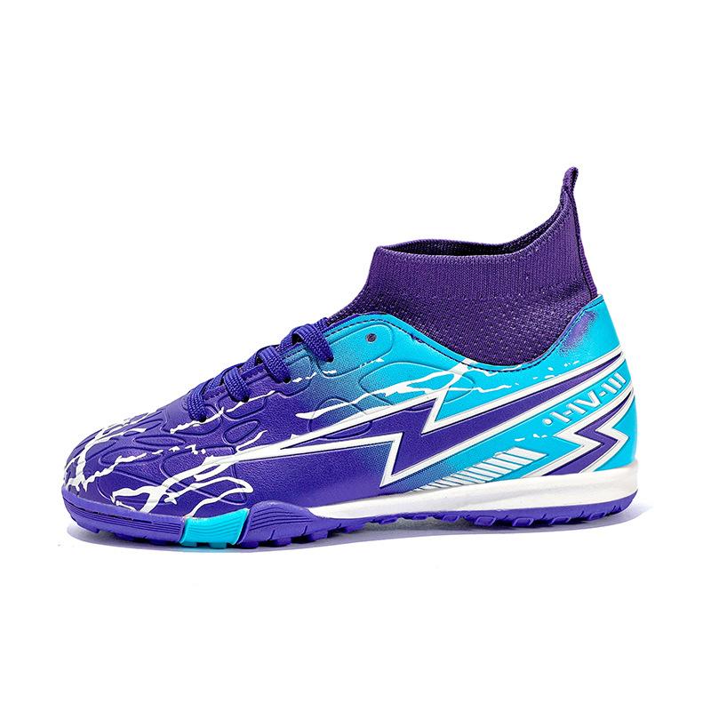 

Новые футбольные бутсы мужские и женские TF студенческие противоскользящие для соревнований детские взрослые длинные шипы высокий верх AG для тренировок RY2501 36