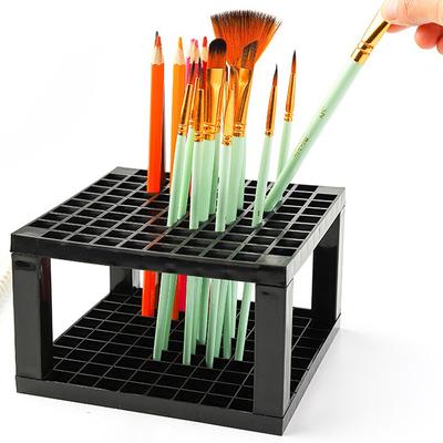 1 Stück Make-up-Pinsel, Pinselhalter, Make-up-Organizer, abnehmbarer Bleistifthalter mit 96 Löchern für Schreibtisch, Pensart, Malzubehör