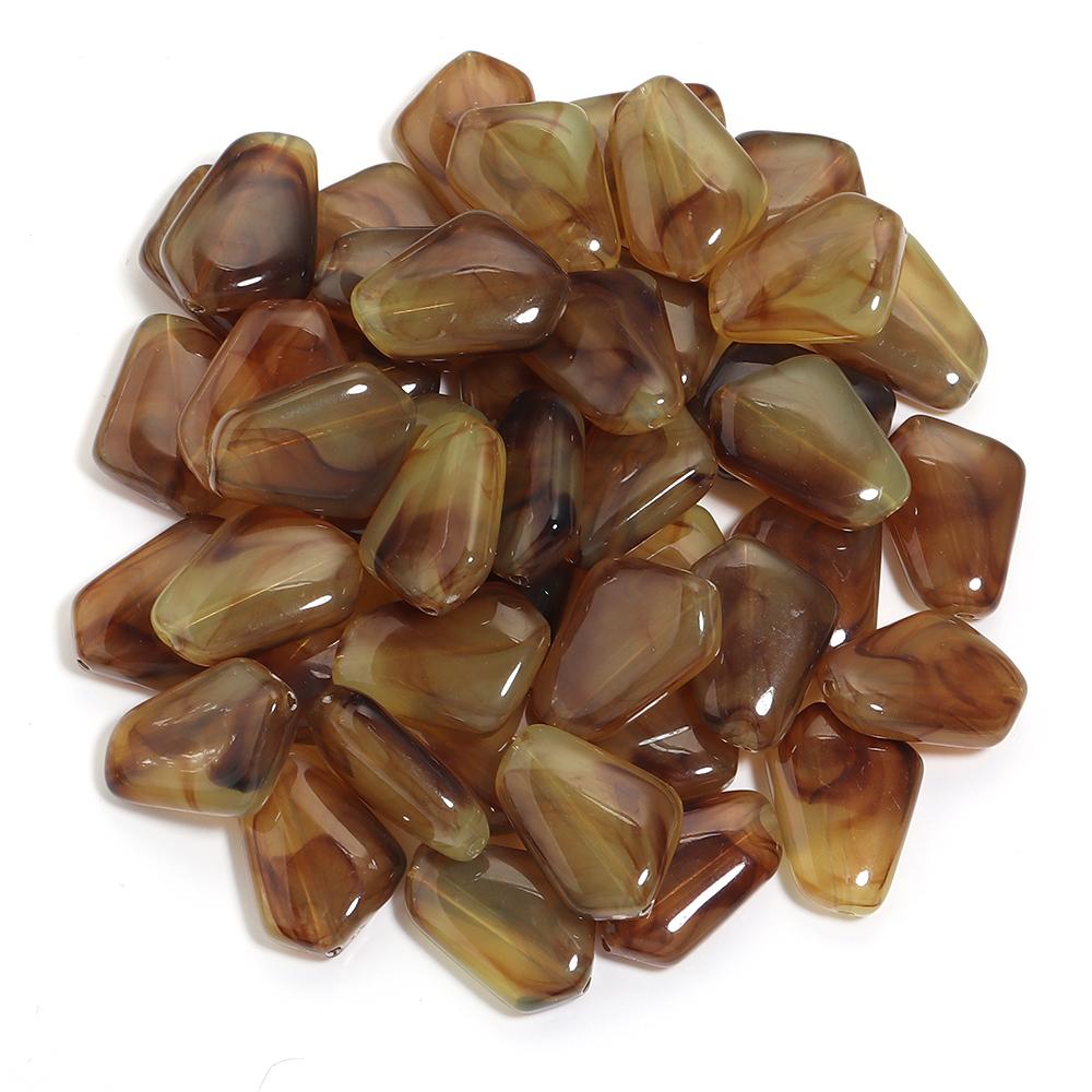 20pcs 25x18mm Irregular Acrylic Beads Colorful Cloud Loose Spacer Beads For DIY Jewelry Making Bracelets Necklace Accessories