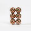 6PCS Durable PVC Christmas Ball Set Multicolor Suspensable Xmas Ornament Ball 6cm 8cm Xmas Baubles Party