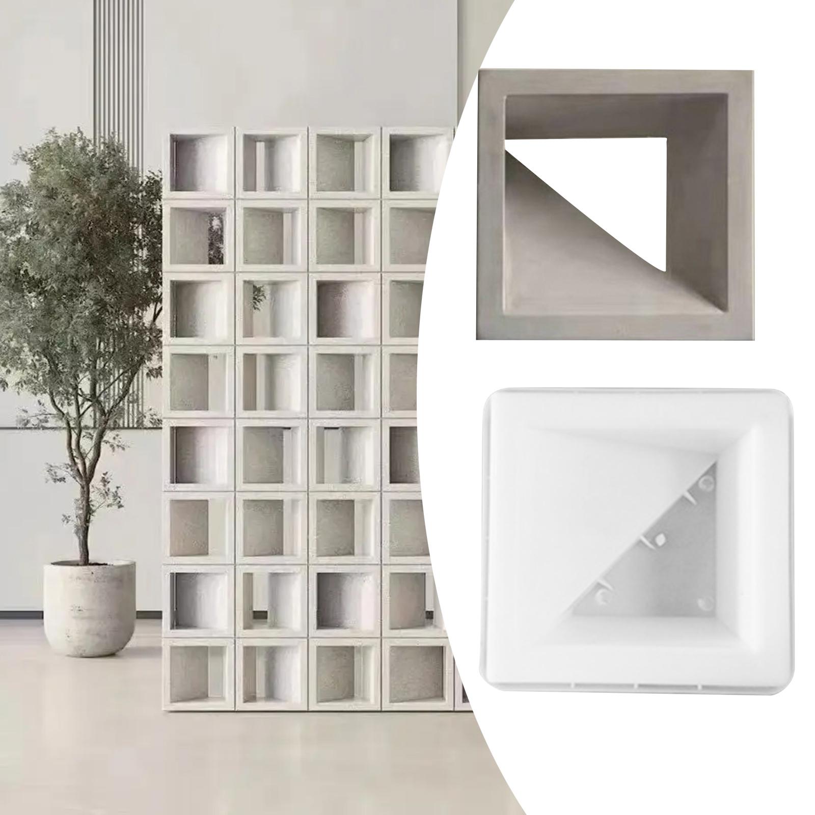 

Brick Maker Template Brick Stencil Concrete Stepping Stone Template Wear Resistance Reusable 20cmx20cmx10cm Concrete Template білий