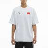 Anta National Flag Print Round Neck Sports Short Sleeve T-Shirt Unisex Tops White 152130132-1