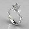 New Rose Princess Ring European and American Engagement Cross Ring