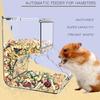 Pet Hamster Feeder Food Bowl Hamster No-Mess for Small Pet Feeding 300ml