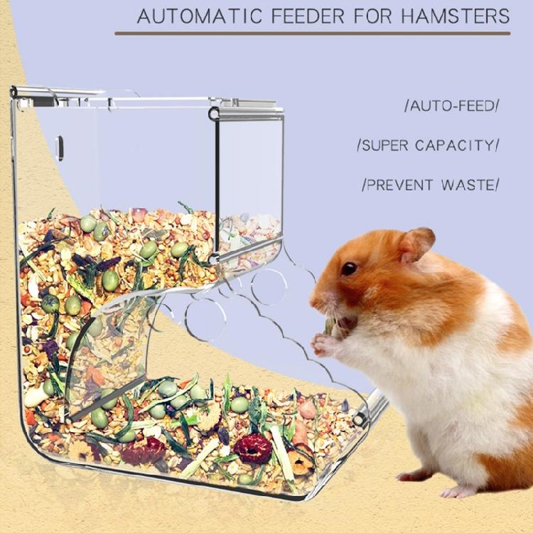 Pet Hamster Feeder Food Bowl Hamster No-Mess for Small Pet Feeding 300ml