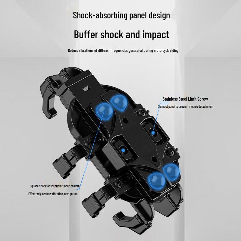 Shock-Absorbing Motorcycle & Bicycle Phone Holder
