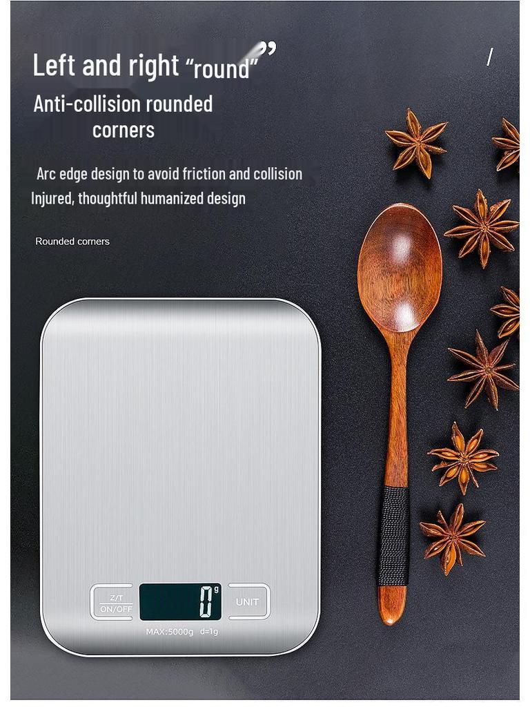 Compact Precision Electronic Kitchen Scale