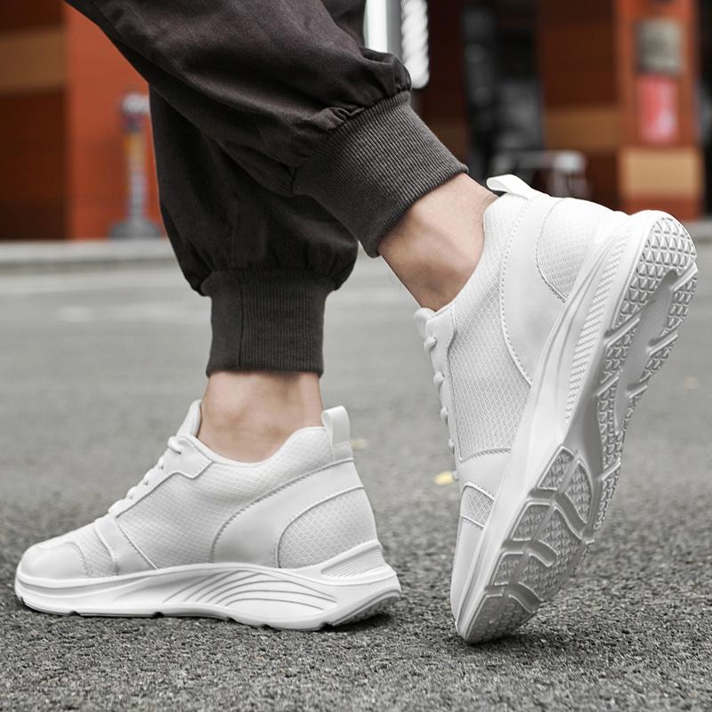 Mesh Elevator Schuhe Herren Sneaker 2025 Sommer Casual Sport Versteckte 4cm 6cm 8cm Höhe Erhöhende Schuhe Größerer Männlicher Lift Großer Mann