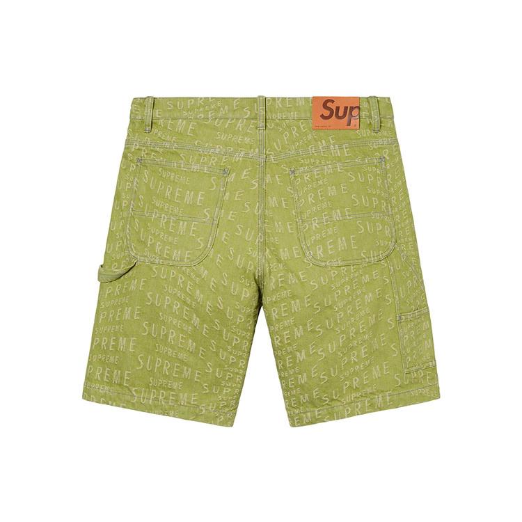 Supreme Warp Jacquard Logos Denim Painter Short SUP-SS21-835