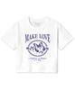 MILLION DAY Million Make-Love Crop Short Sleeve Tee