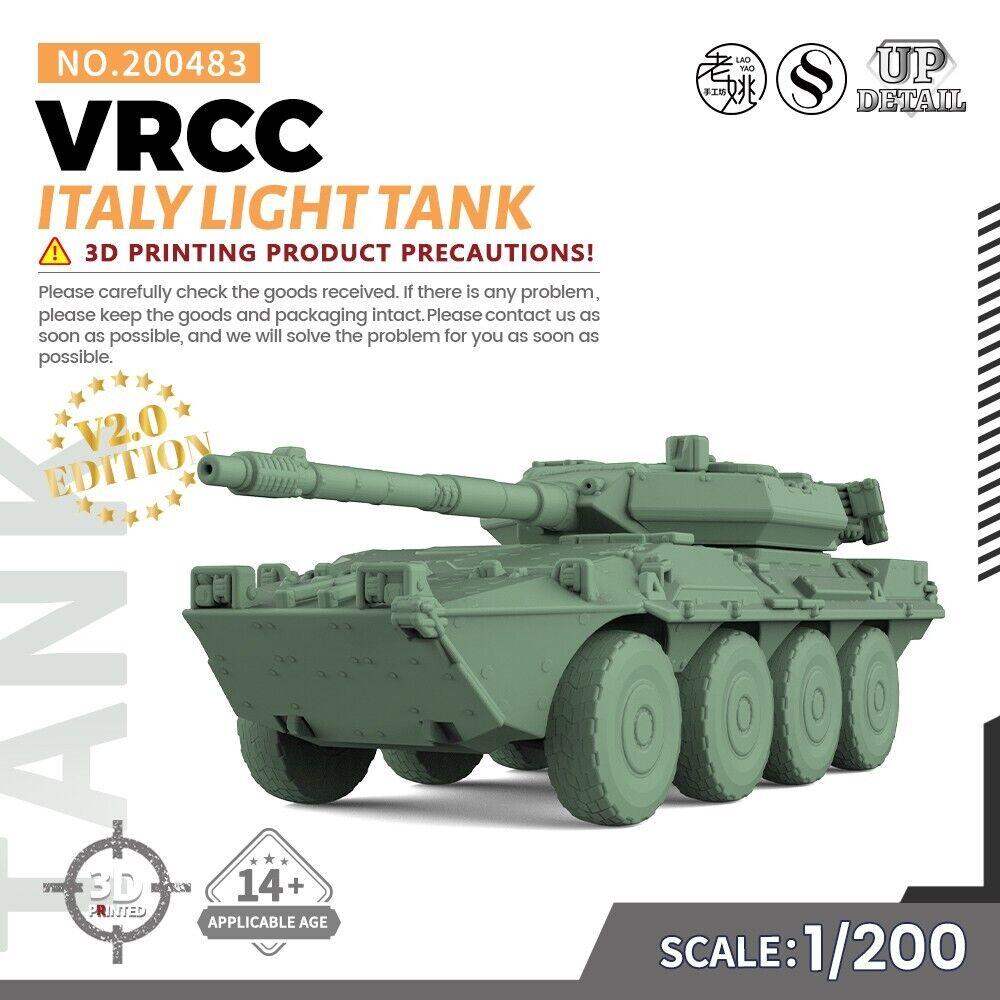 

SSMODEL 1/200 Набор военной модели Италия VRCC Легкий танк