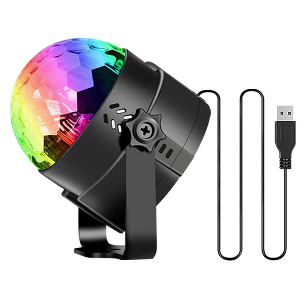

USB Диско-шар Свет RGB Цвета Меняющийся DJ Сценический Светильник Проектор Вращающаяся Звезда Вечеринка Ночник Для Дома Декор на День Рождения Детям