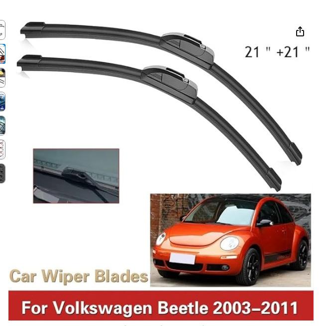 

For Volkswagen Beetle VW New Beetle 2003-2010 Wiper Wipers Volkswagen Beetle VW New Beetle 2003-2010 21 + 21
