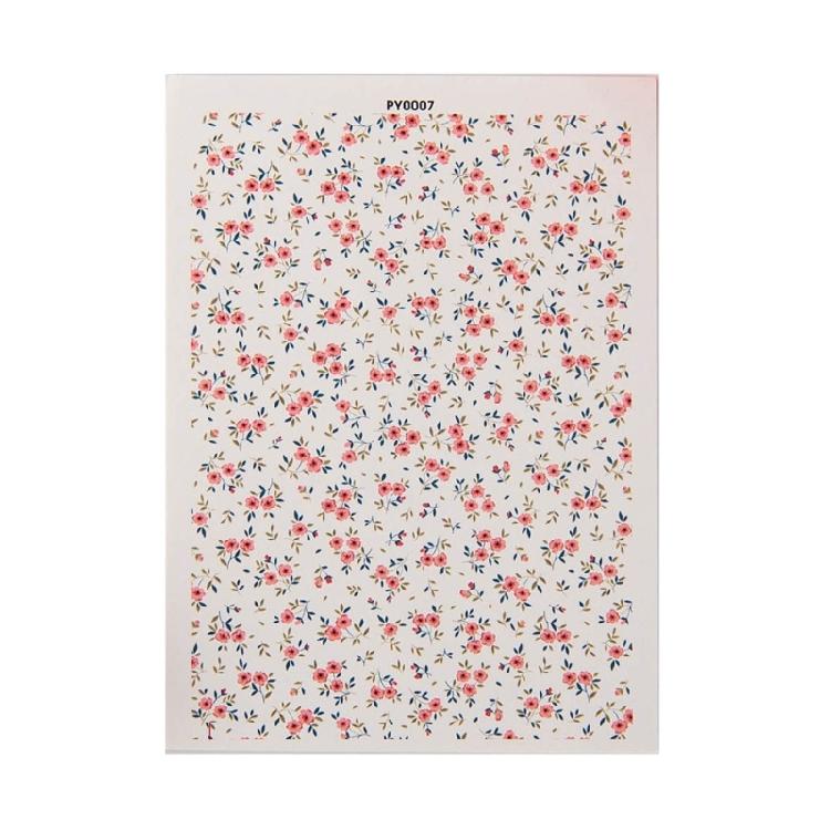 Floral Transfer Sheet for Clay Jewelry, Water Soluble Clay Transfer Paper