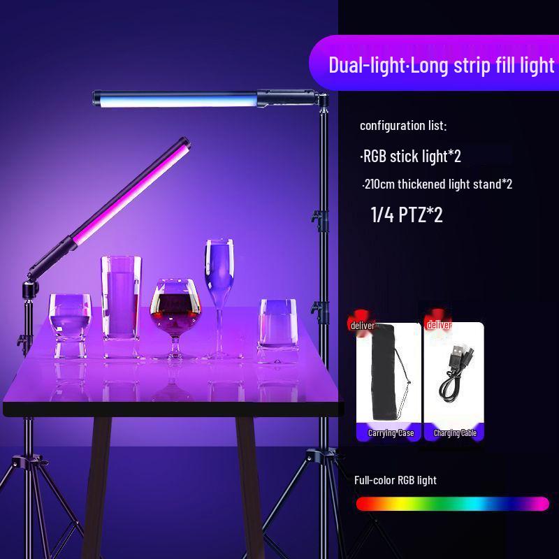 Portable RGB LED Fill Light Bar for Professional Photography and Night Scenes