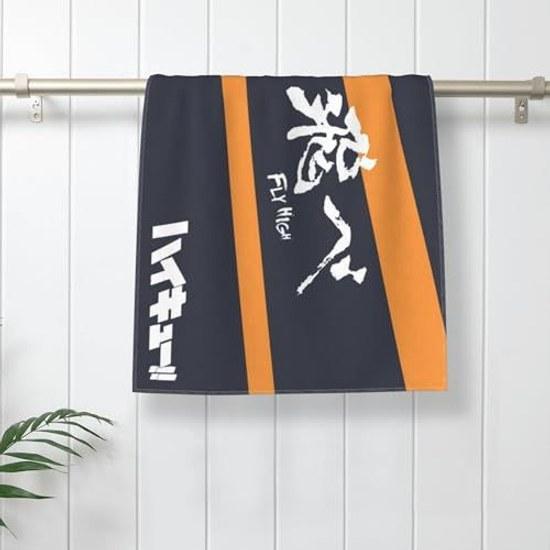 Hair towel microfiber sports ultra-fine fiber machine washable 40x70cm (Haikyuu)