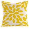 Home Decor Yellow Floral & Geometric Pillow Covers Pattern Cushion Cover Suitable for Sofa Bedroom Car Pillow Cover