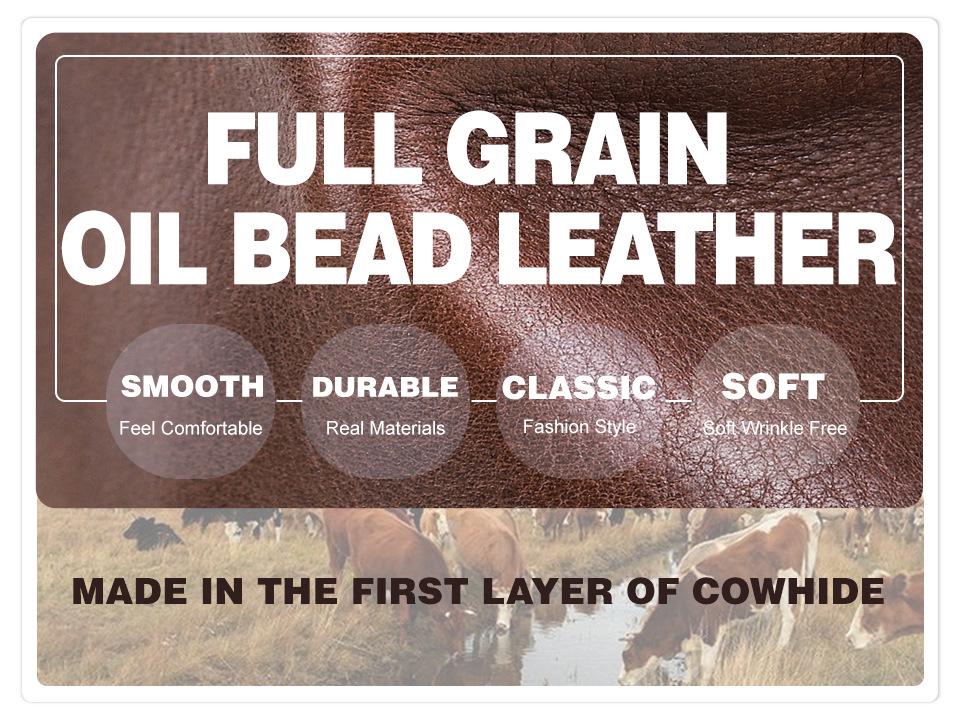 Full-Grain Cowhide Convertible Women's Shoulder Handbag with Metal Hinge Buckle