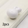 Mini Rabbit Figurine Drawer Handle Animal Sculpture Ceramic Door Cabinet Knob for Home