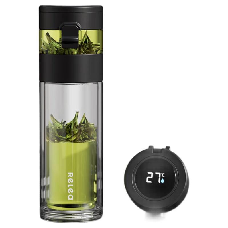 RELEA Smart Tea Infuser Glass Cup 330ml