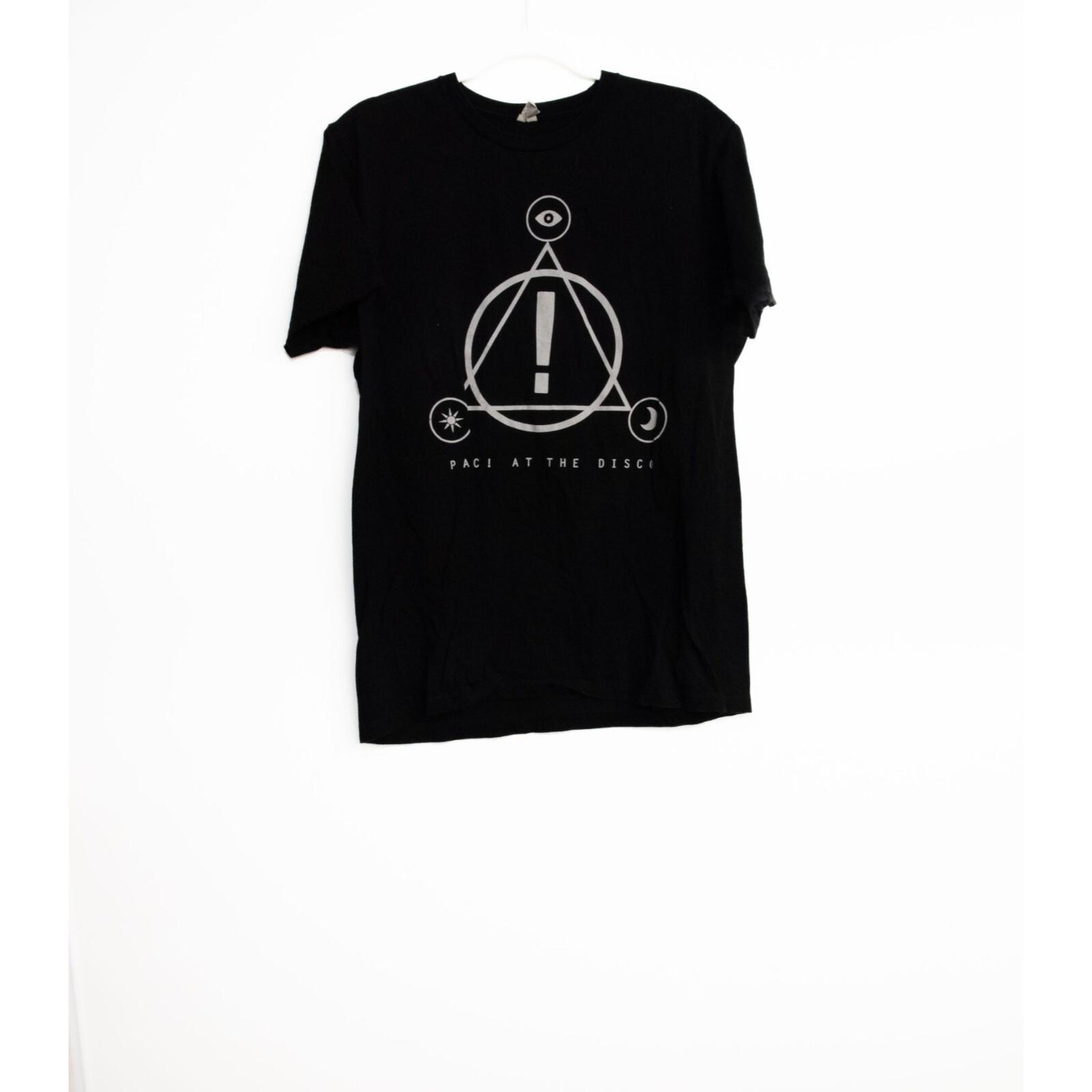 Panic! At The Disco Band Tee Black Graphic T-Shirt With Symbol S