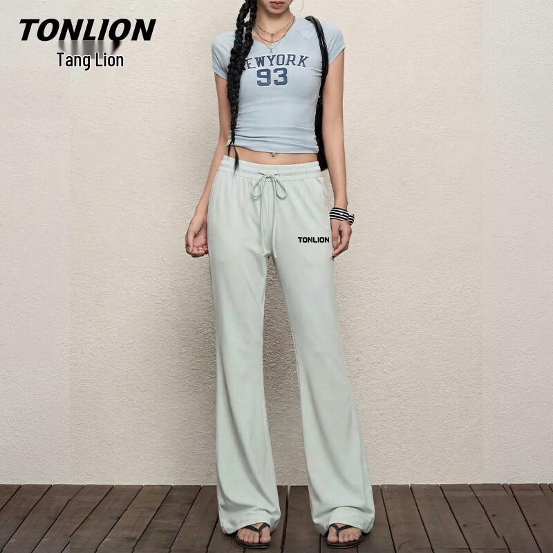 TonLion Women's Flared Cooling Ice Silk Sun Protection Casual Pants