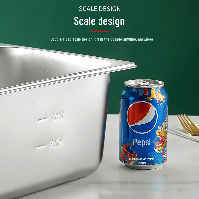 KAZHI 304 Edelstahl Gastronorm-Behälter & Deckel