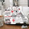TV Figures G-Grey's Anatomy Throw Blanket Soft Flannel Thin Blankets for Bed Sofa Cover Bedspread Picnic Cooling Gift Home Deco
