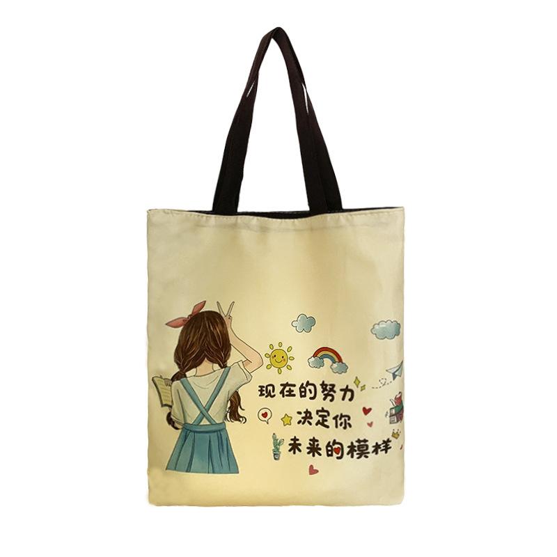 Canvas Bag Schoolgirl Summer Handbag Large Capacity Canvas Bag Large Capacity Shoulder Bag