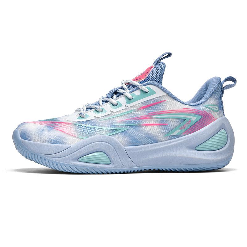 Men's and women's mandarin duck basketball shoes children's genuine youth mesh breathable non-slip student friction sound sports shoes