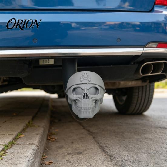 Waterproof Trailer Hitch Cap Pirate Skull Cover, 3D Carved Tow Ball Cover for SUV Motorcycle Pickup, Dust Proof Protective Towing Ball, Heavy-duty