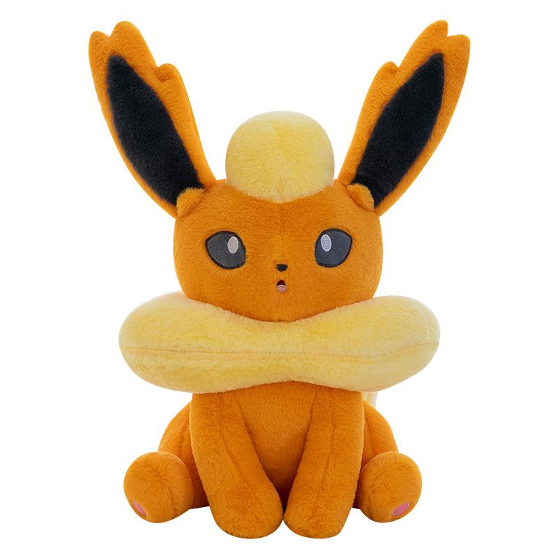 Flareon 45CM Plush Toy Cartoon Anime Filled Kawaii Eeveelution Flareon Vaporeon Soft Pillow Plush Doll Boy Girl Gift