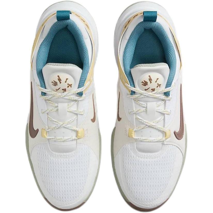 Nike Crosscourt GS White Mink Brown Yellow Kids Sneakers Summit-White Team-Gold Soft-Yellow HV6008-121