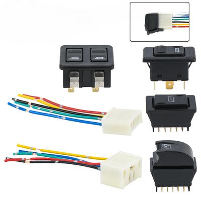 Uniwersalny samochodowy elektryczny przełącznik podnośnika szyb Kontroler sterowania 5-stykowy DC 12V 20A Akcesoria przełącznika regulatora szyb